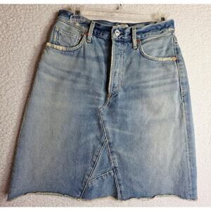 Citizens of Humanity Sz28 Vintage Denim Distressed washed grunge A line skirts